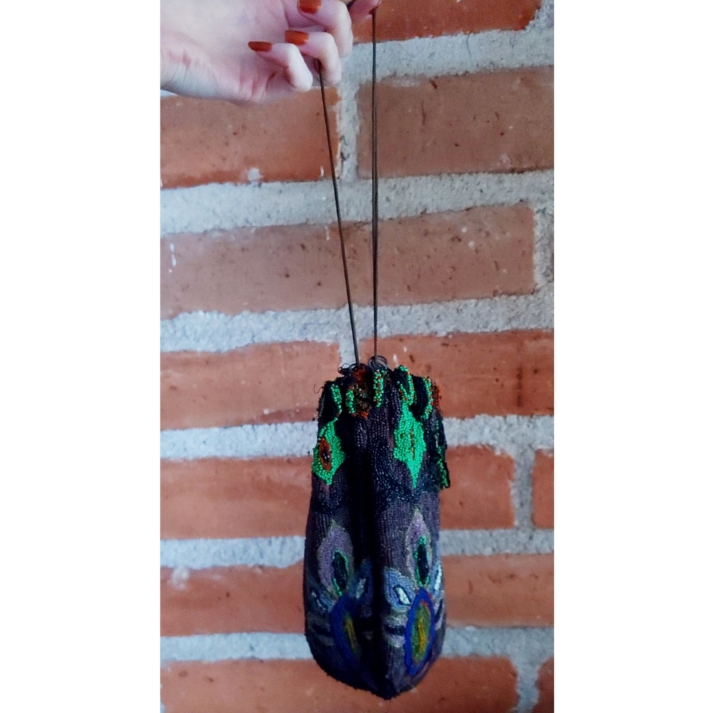 Antique Beaded Reticule Bag - As Is